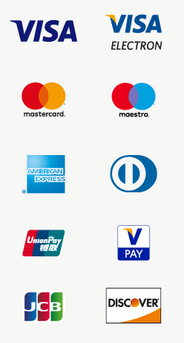 We accept all major credit/debit cards